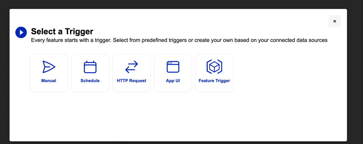 Setting Up a Feature Trigger in Builder