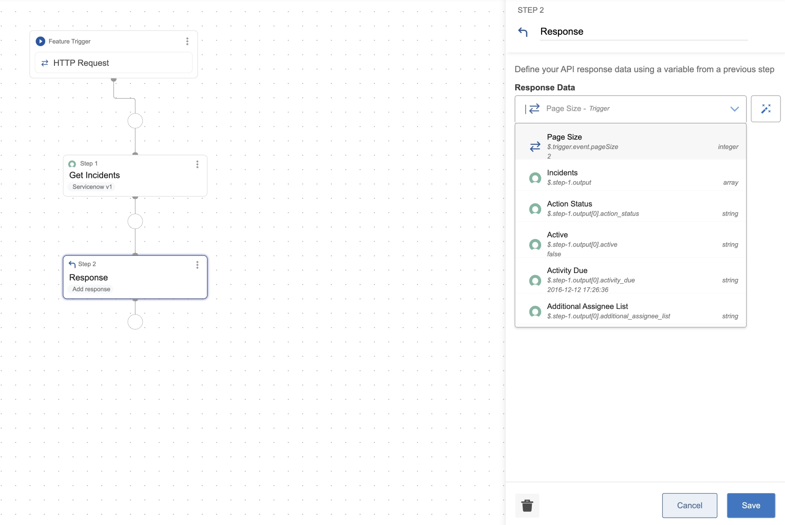 Setting Up an HTTP Request Trigger & Response for Builder