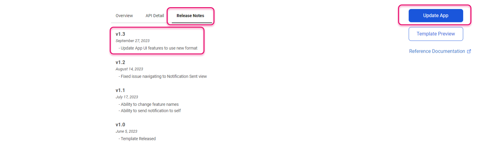 Updating Templates of Installed Apps