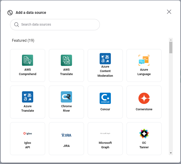 Connecting a Data Source