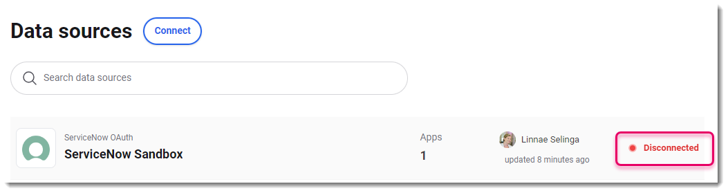 Connecting a Data Source