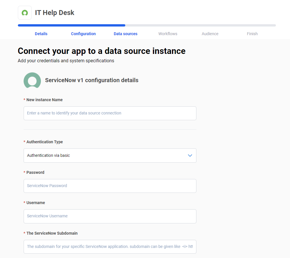 Connecting a Data Source