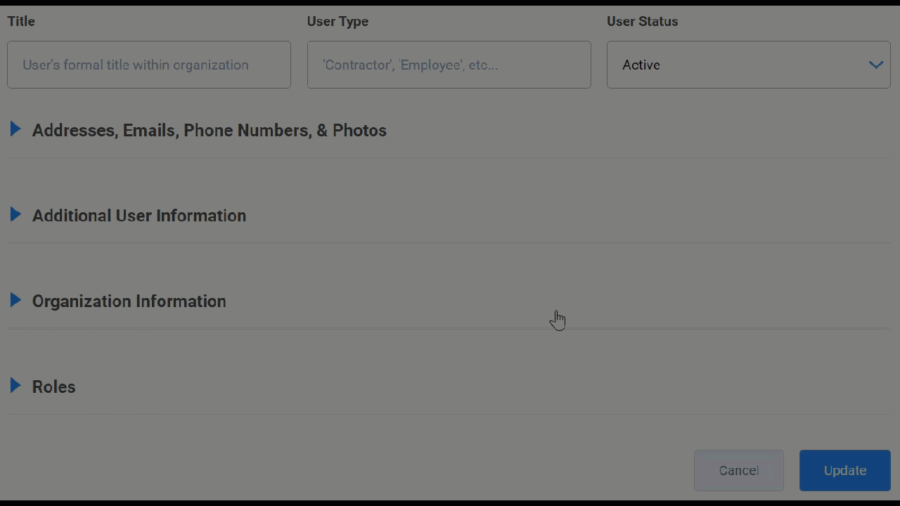 Understanding the User Profile