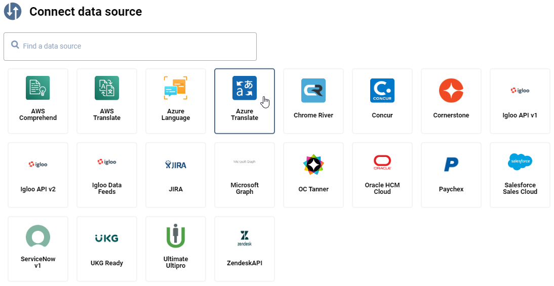 Data Source Details: Azure Cognitive Services