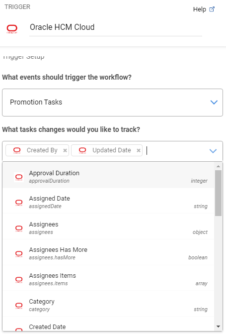 Data Source Details: Oracle HCM Cloud
