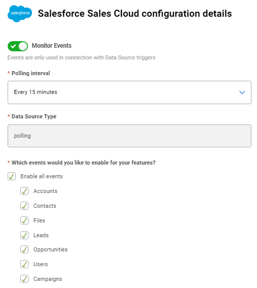 Data Source Details: Salesforce Sales Cloud