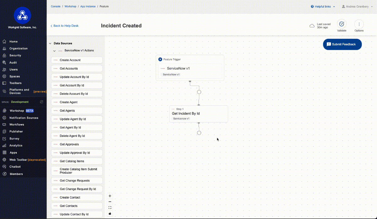Data Source Details: ServiceNow